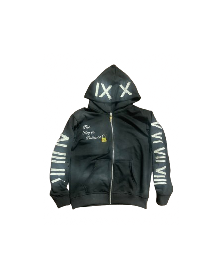 BLACK KTP ZIP UP