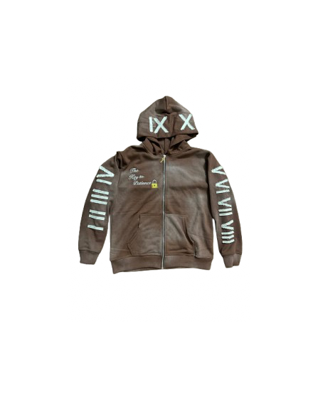 BROWN KTP ZIP UP